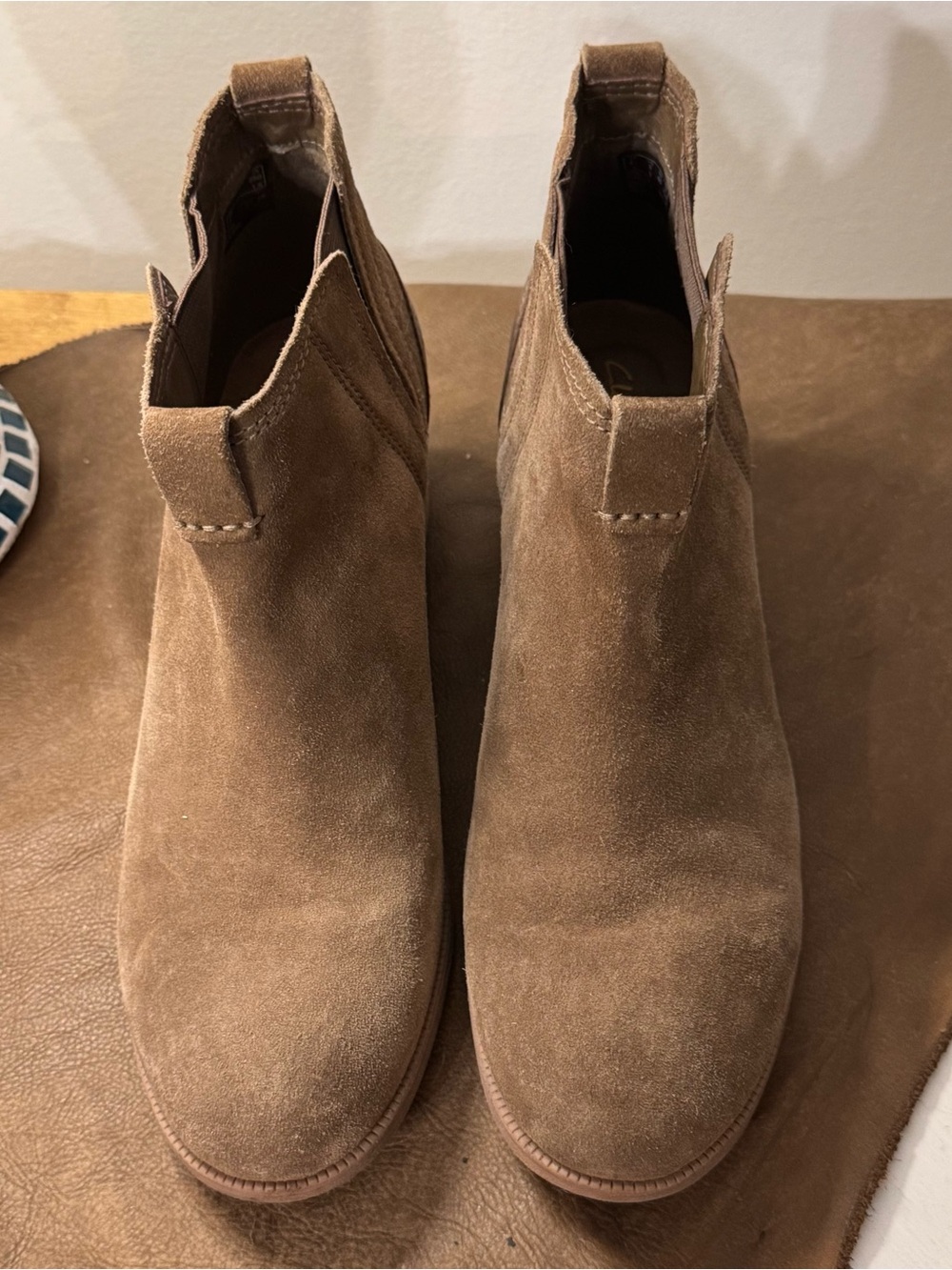 Clark’s artisan suede booties